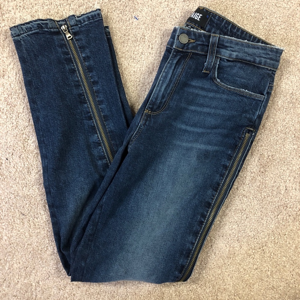 Paige jeans zipper leg style size 26